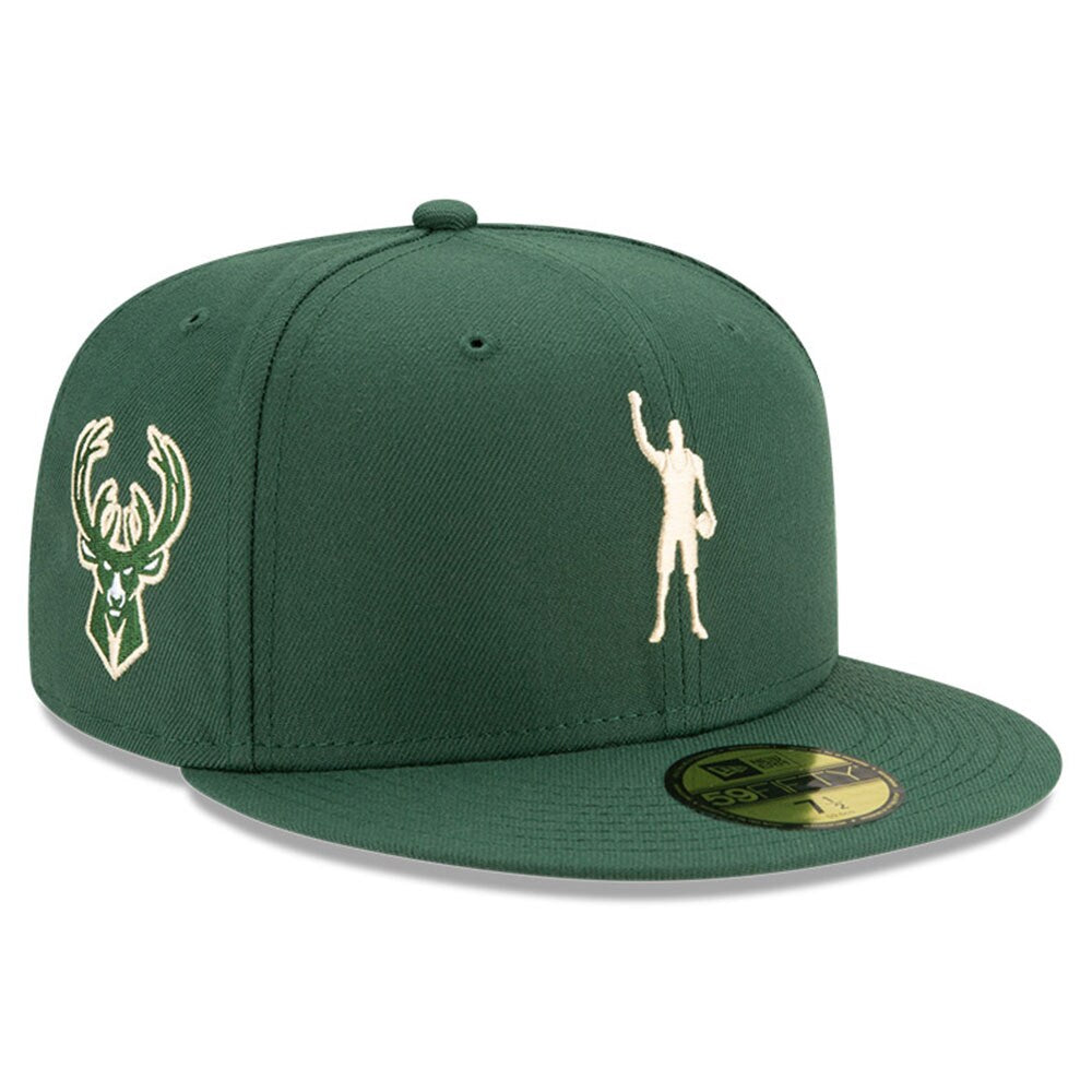 Milwaukee Bucks New Era x Compound Play For Change OTC 59FIFTY Fitted Hat - Hunter Green