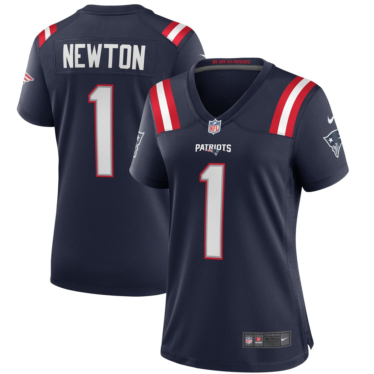 Women s Nike Cam Newton Navy New England Patriots Game Jersey