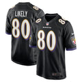 Isaiah Likely Baltimore Ravens Nike Alternate Game Jersey   Black