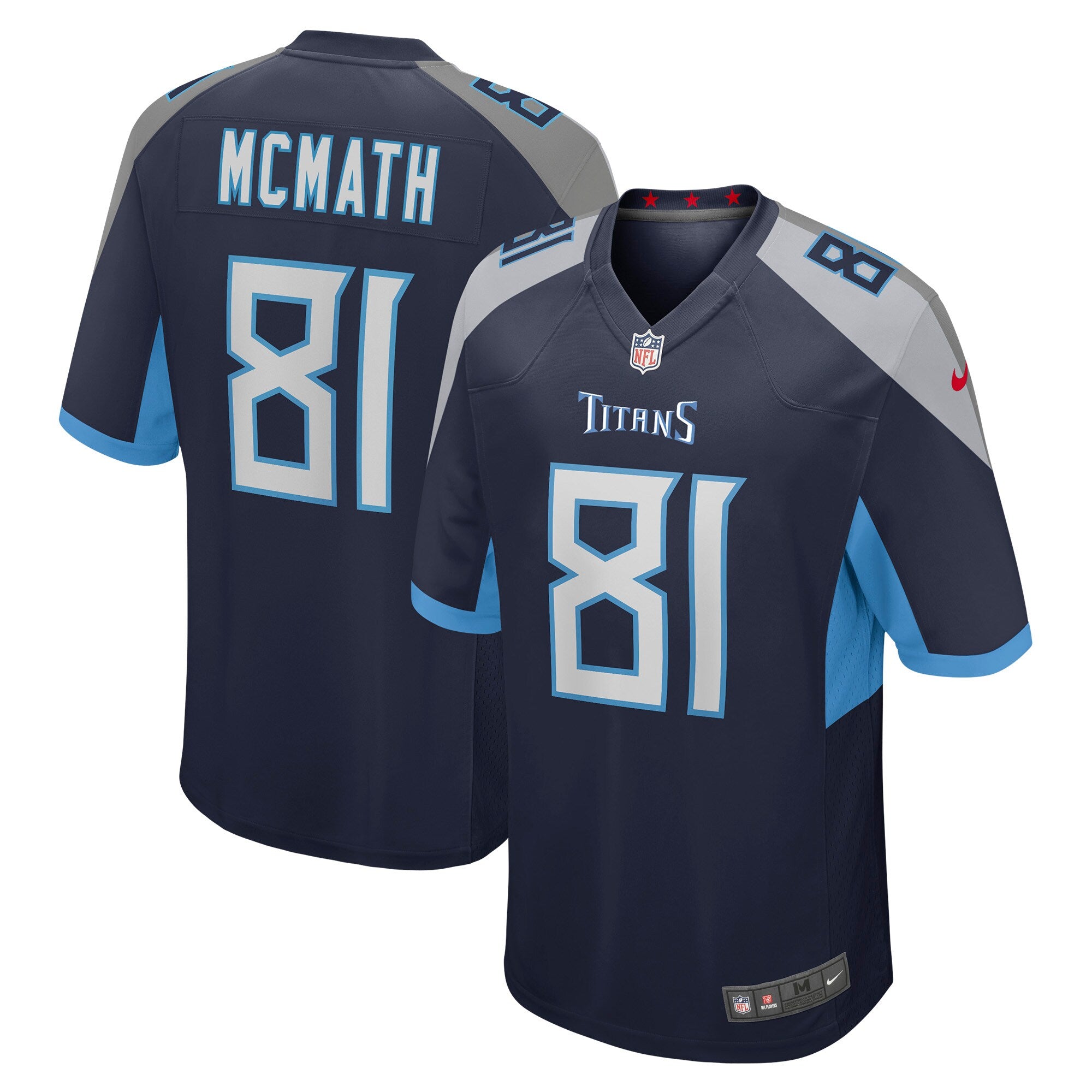 Racey McMath Tennessee Titans Nike Game Jersey   Navy