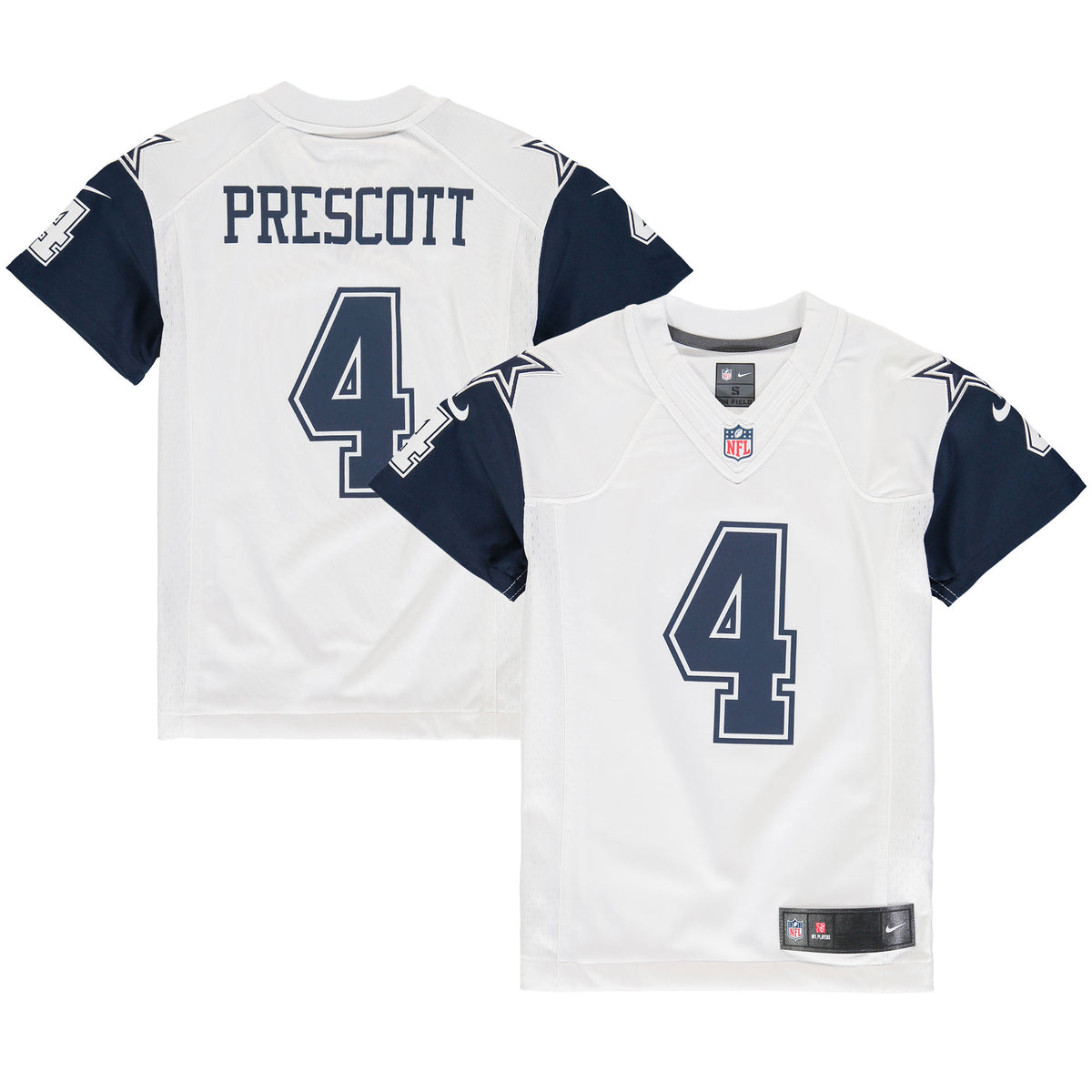Dak Prescott Dallas Cowboys Nike Youth Color Rush Game Jersey   White