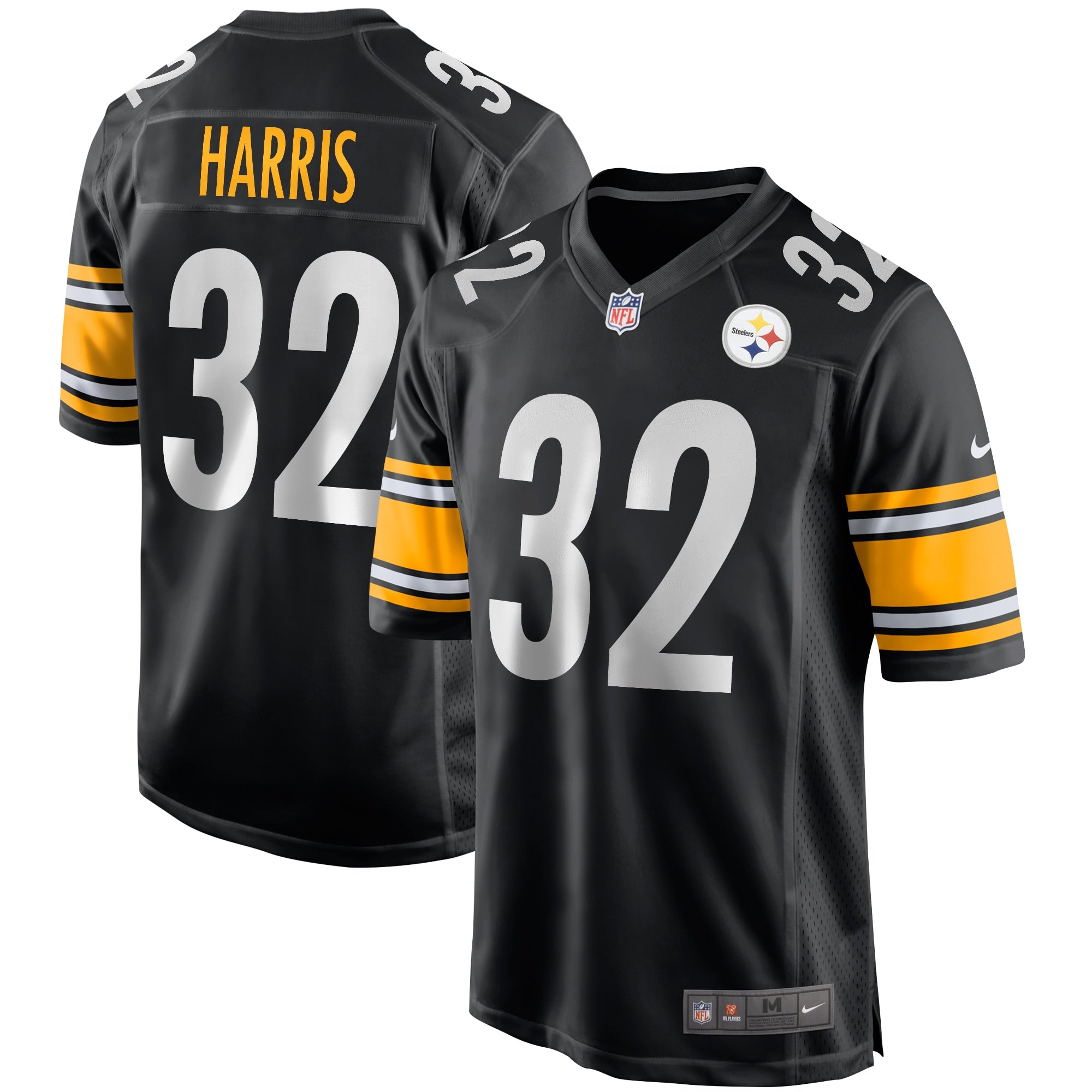 Franco Harris Pittsburgh Steelers Nike Game Retired Player Jersey   Black