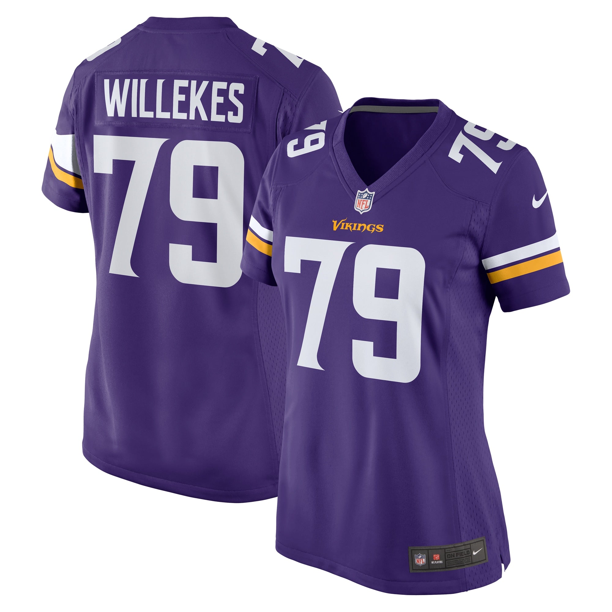 Kenny Willekes Minnesota Vikings Nike Women s Game Jersey   Purple