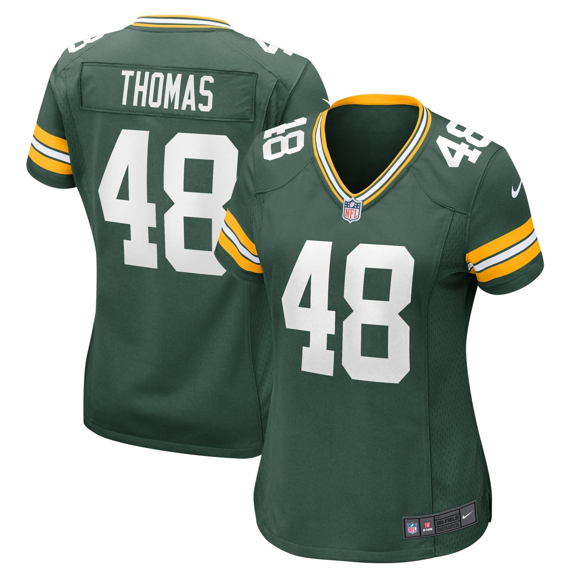 Women s Nike DQ Thomas Green Green Bay Packers Home Game Player Jersey