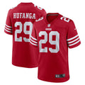 Men s Nike Talanoa Hufanga Scarlet San Francisco 49ers Game Player Jersey