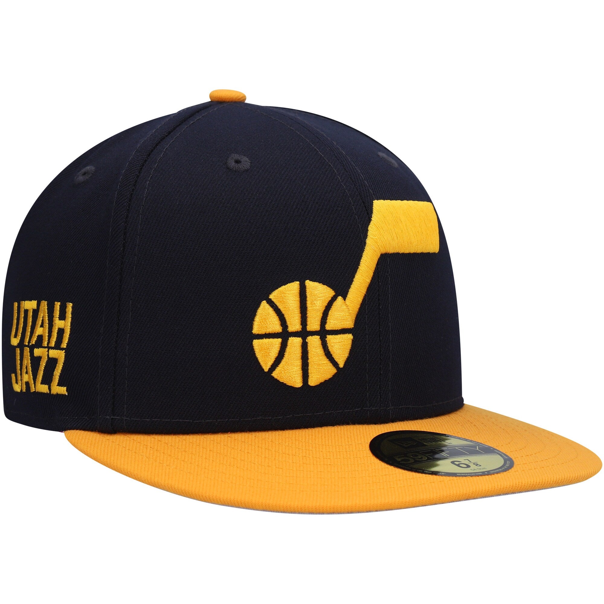 Utah Jazz New Era Midnight 59FIFTY Fitted Hat - Navy/Gold