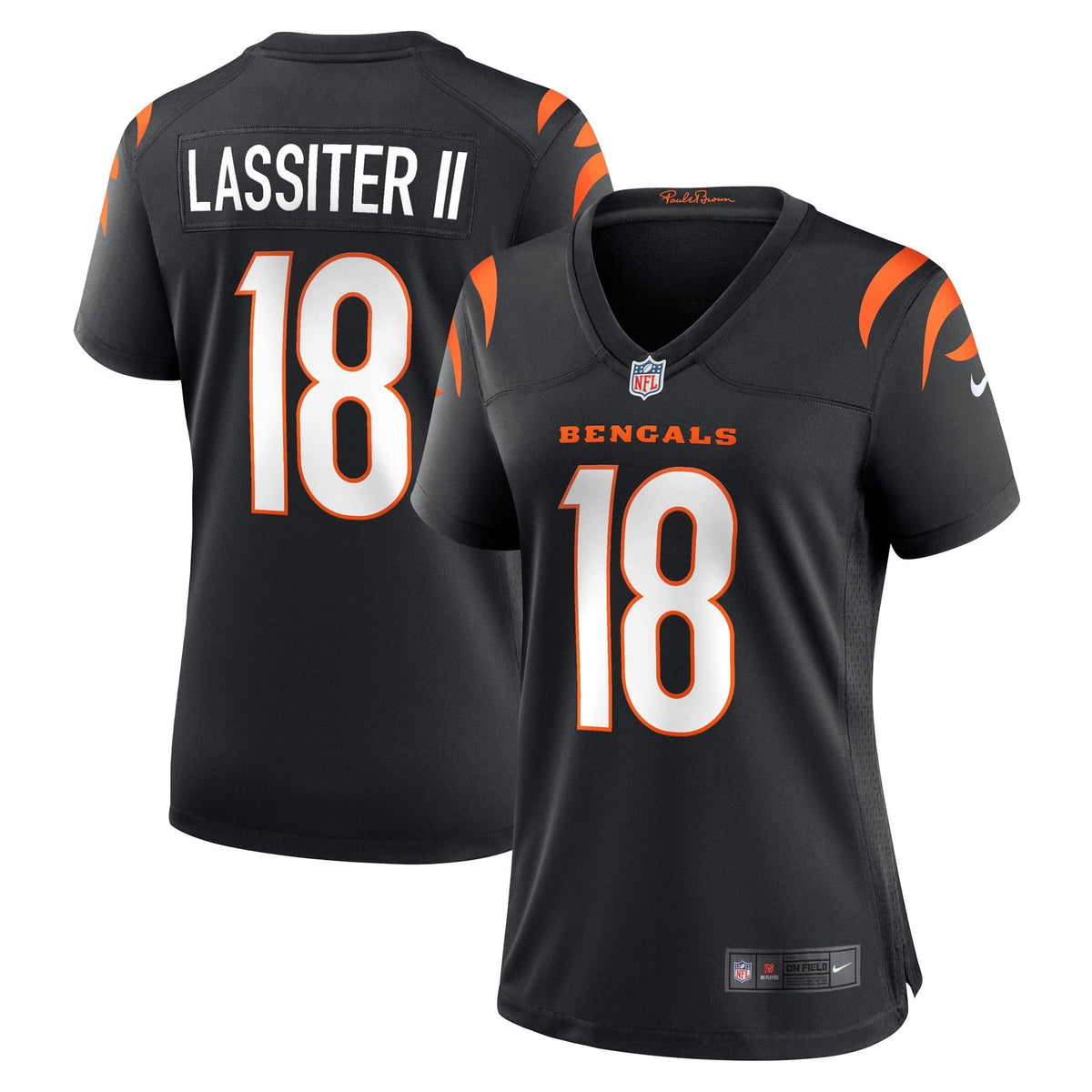 Women s Nike Kwamie Lassiter II Black Cincinnati Bengals Game Player Jersey
