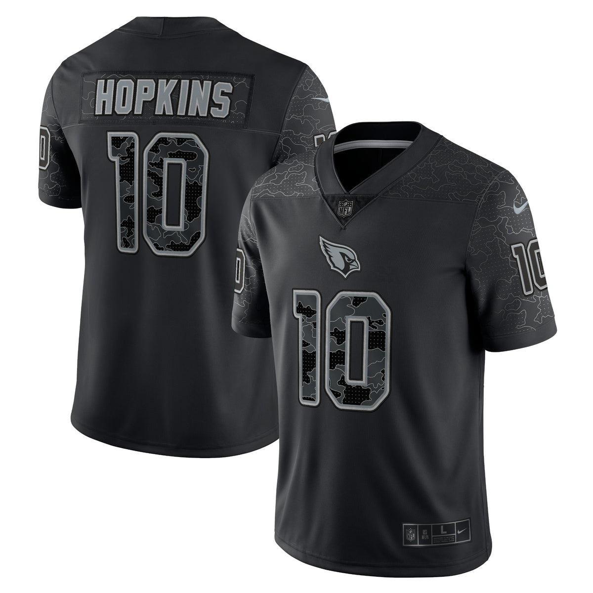 DeAndre Hopkins Arizona Cardinals Nike RFLCTV Limited Jersey   Black