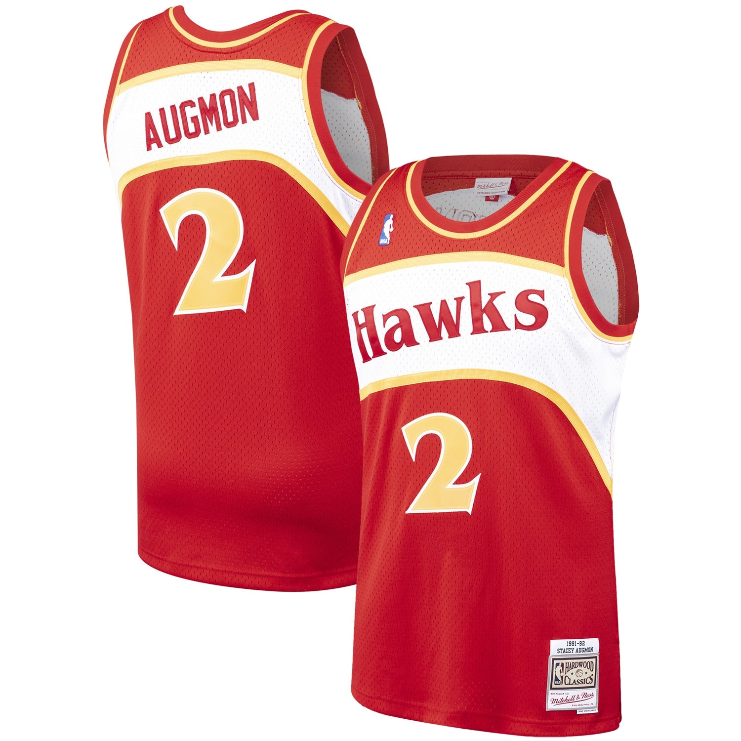 Stacey Augmon Atlanta Hawks, NBA Jerseys Mitchell & Ness Hardwood Classics Swingman Jersey - Red