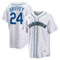 Men's Seattle Mariners Ken Griffey Jr. White Home Cooperstown Collection Player Jersey