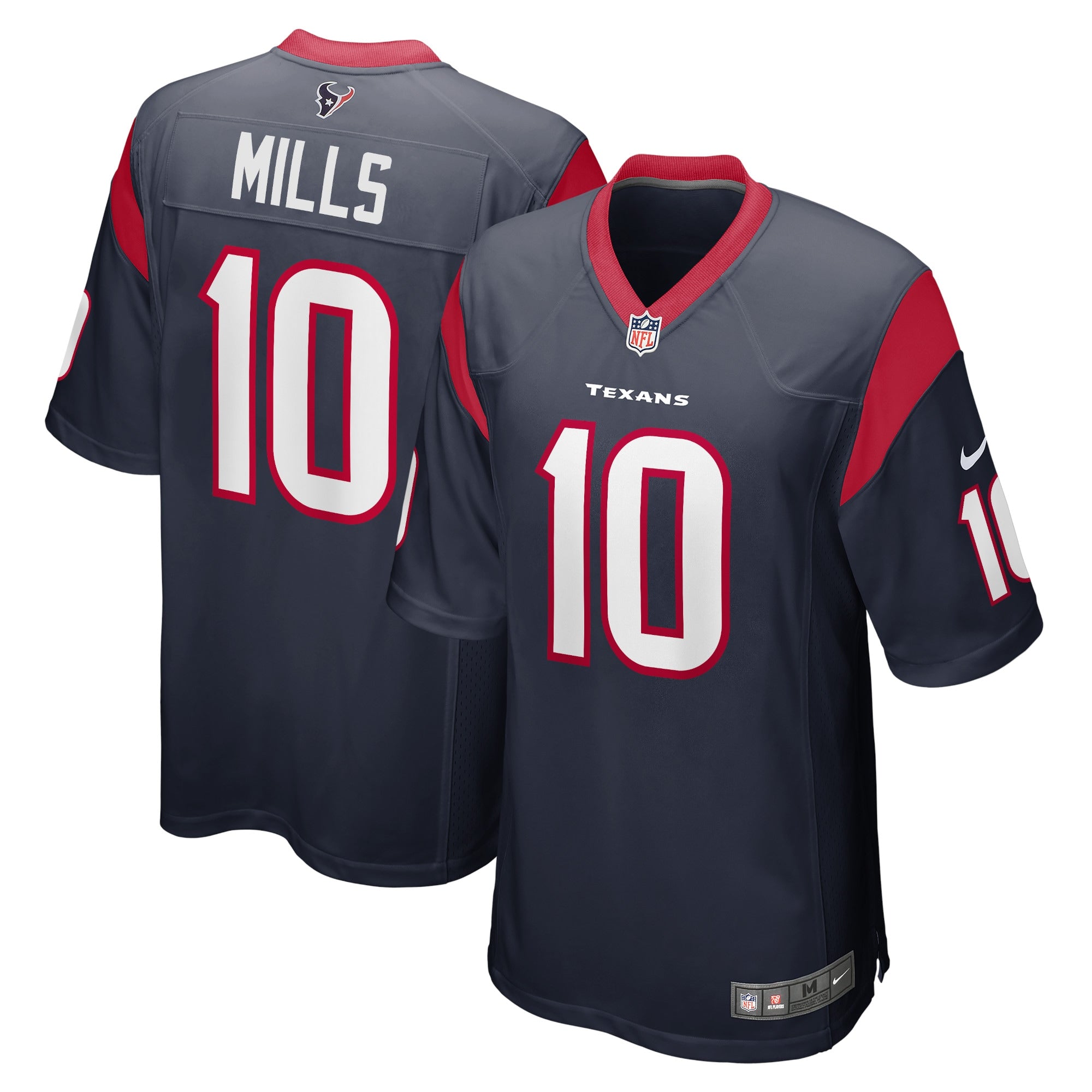 Davis Mills Houston Texans Nike Game Jersey   Navy