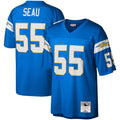 Junior Seau Los Angeles Chargers Mitchell   Ness Big   Tall 2002 Retired Player Replica Jersey   Powder Blue