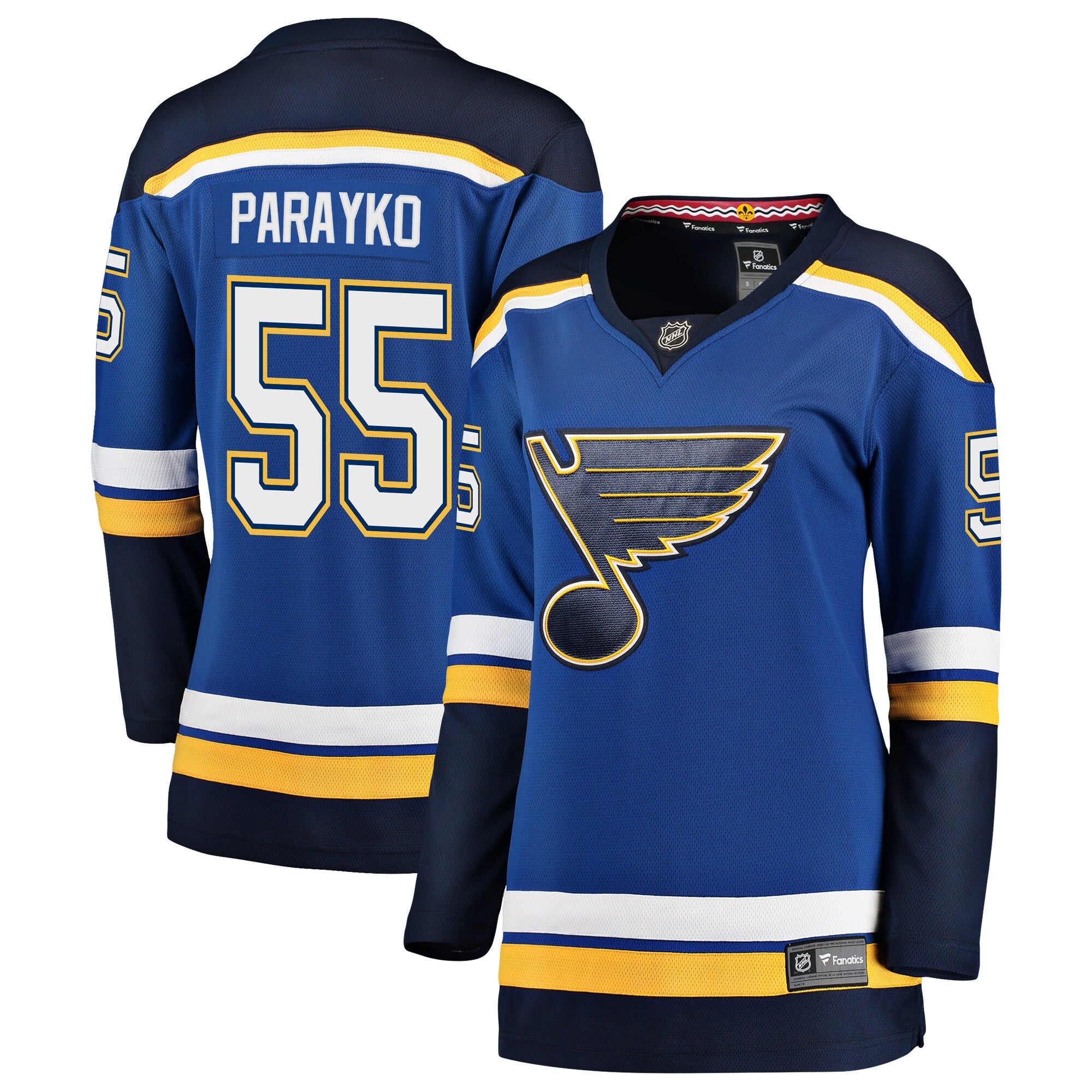 Colton Parayko St. Louis Blues Fanatics Branded Women's Home Premier Breakaway Player Jersey - Blue