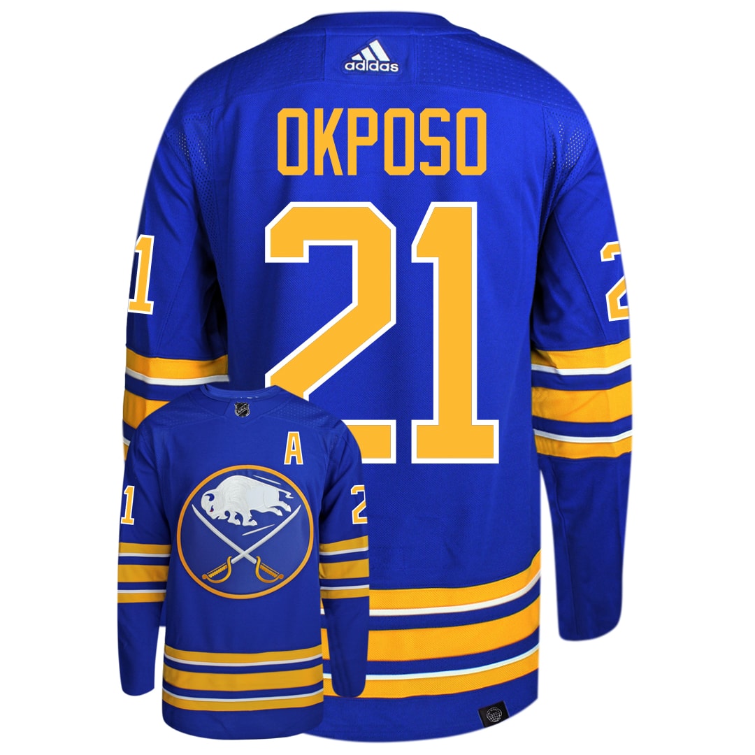 Kyle Okposo Buffalo Sabres Adidas Primegreen Authentic NHL Hockey Jersey