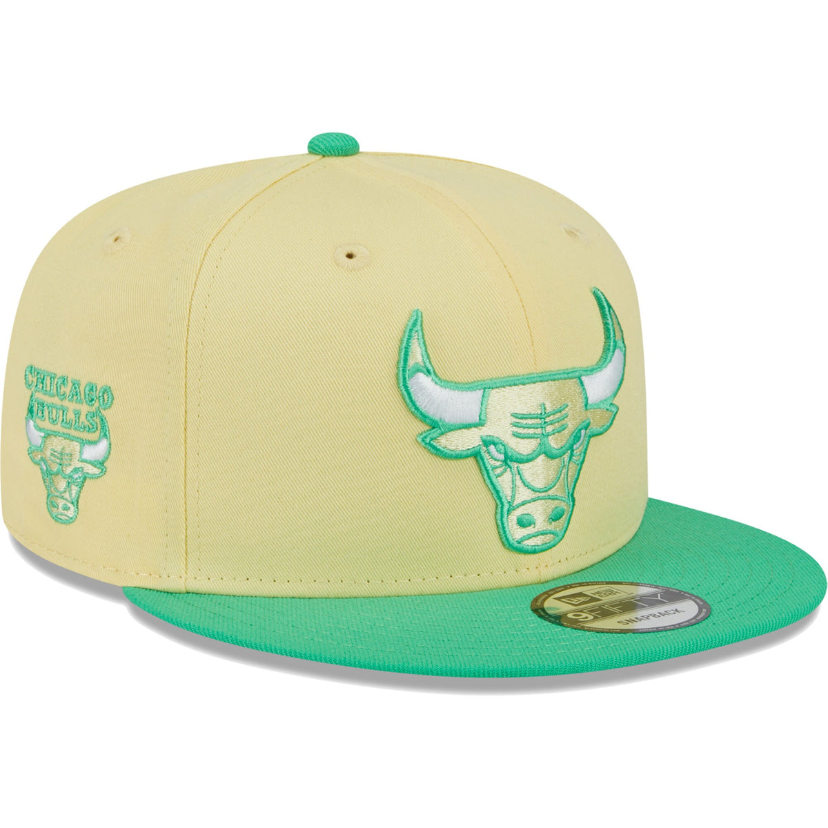 Chicago Bulls New Era 9FIFTY Hat - Yellow/Green