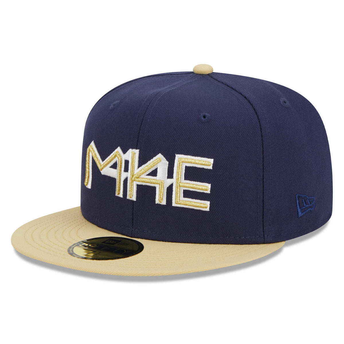 Milwaukee Brewers New Era Cooperstown Collection Retro City 59FIFTY Fitted Hat - Navy