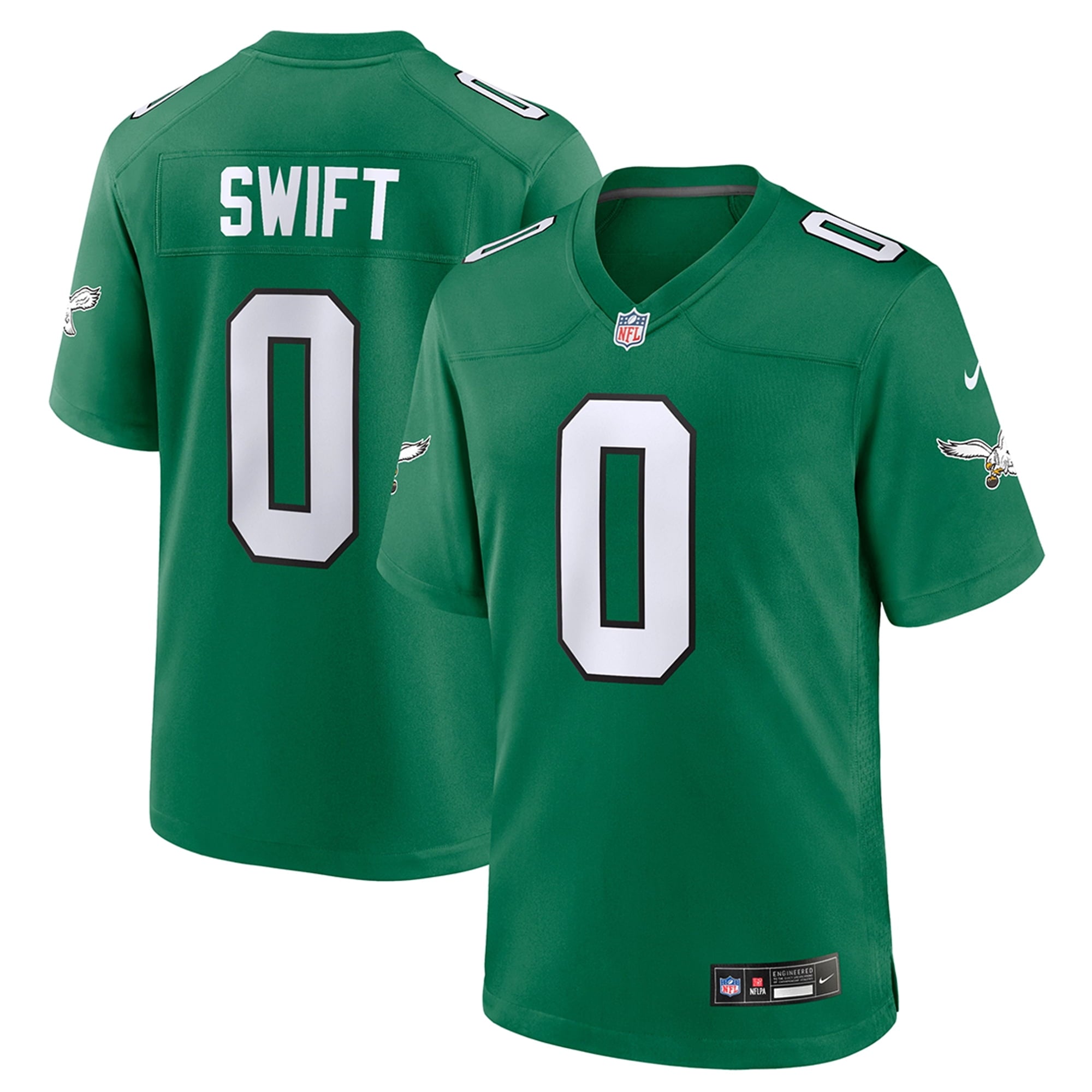Youth Nike D Andre Swift Kelly Green Philadelphia Eagles Game Jersey