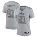 Women s Nike Ezekiel Elliott Gray Dallas Cowboys Atmosphere Fashion Game Jersey