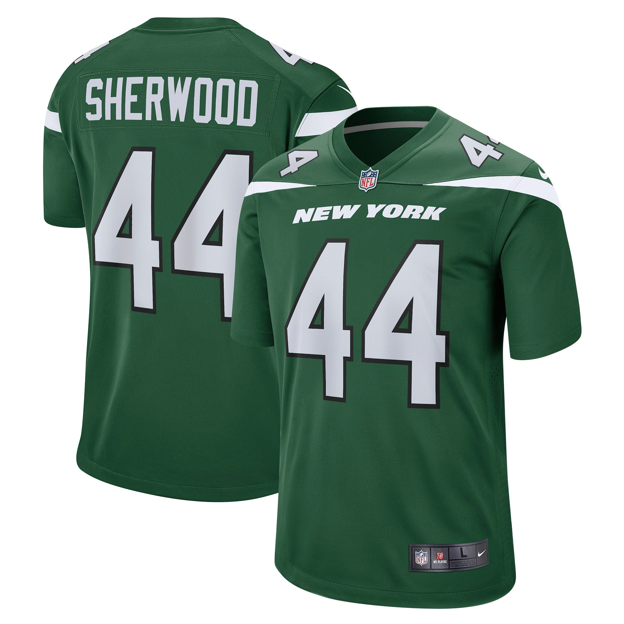 Jamien Sherwood New York Jets Nike Game Jersey   Gotham Green