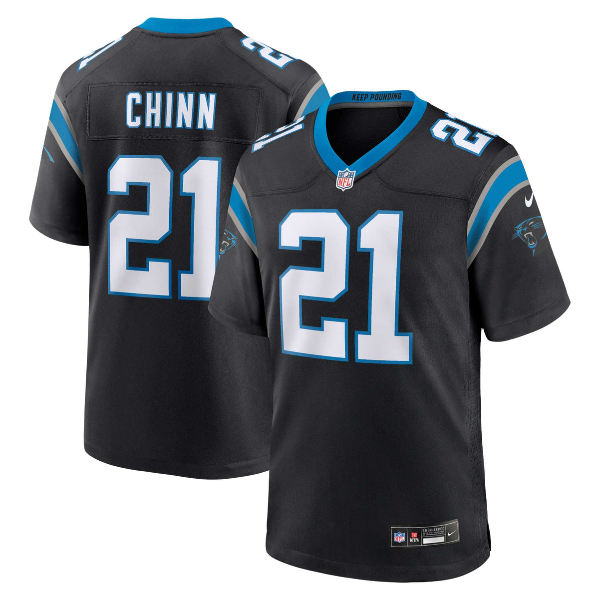 Jeremy Chinn Carolina Panthers Nike Game Jersey   Black