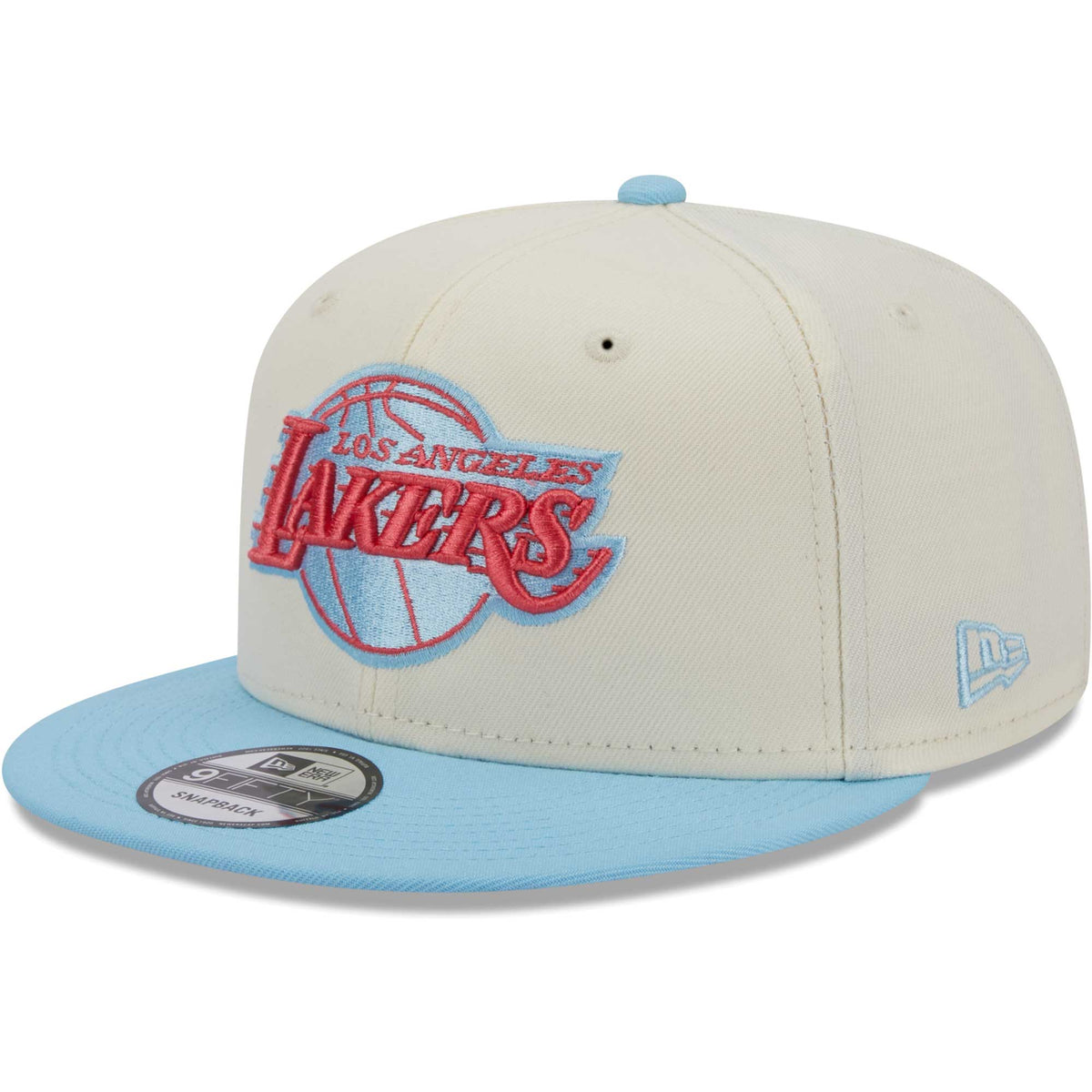 Los Angeles Lakers New Era 2-Tone Color Pack 9FIFTY Snapback Hat - White/Powder Blue