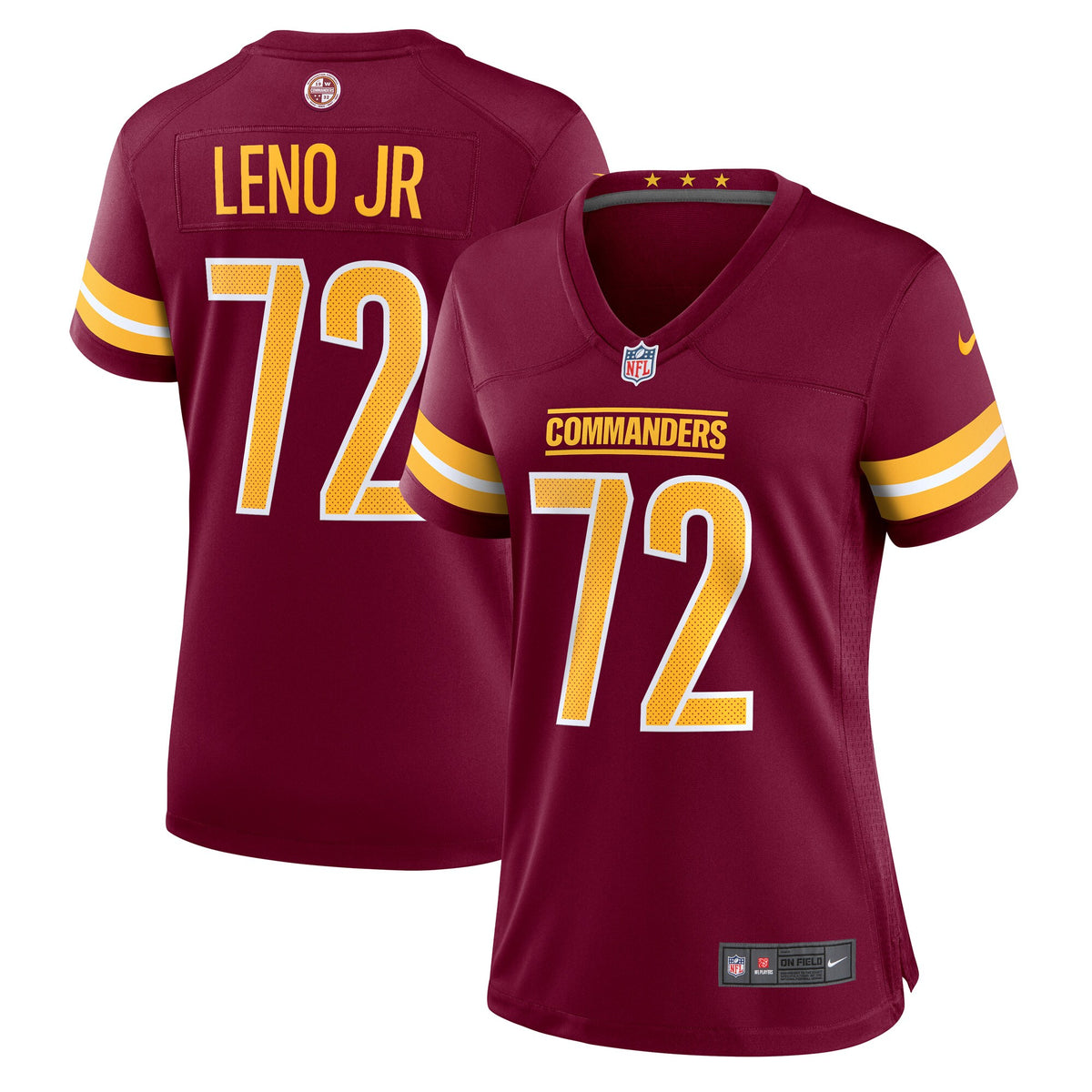 Charles Leno Jr. Washington Commanders Nike Women s Home Game Player Jersey   Burgundy