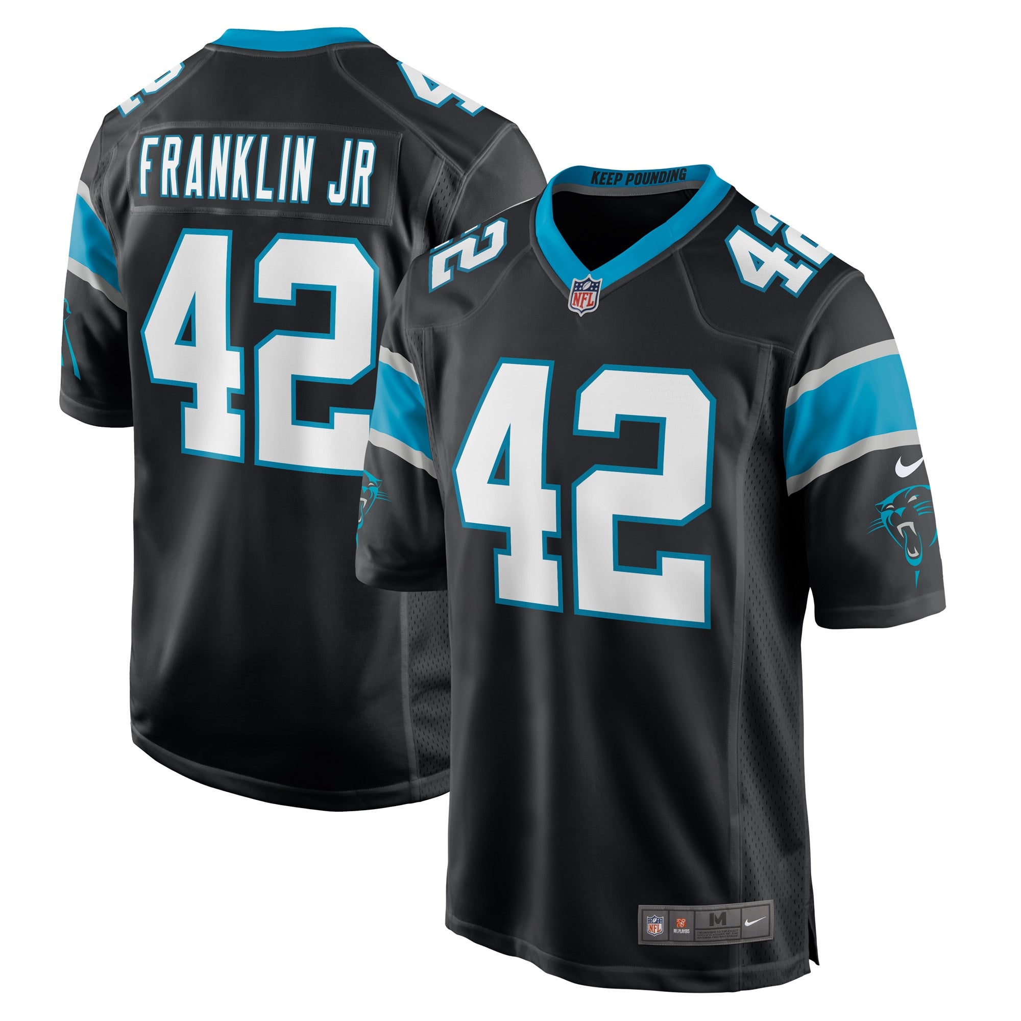 Sam Franklin Jr. Carolina Panthers Nike Game Player Jersey   Black