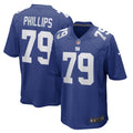 Men s Nike Tyre Phillips Royal New York Giants Game Player Jersey