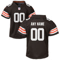 Nike Cleveland Browns Youth Custom Game Jersey   Brown