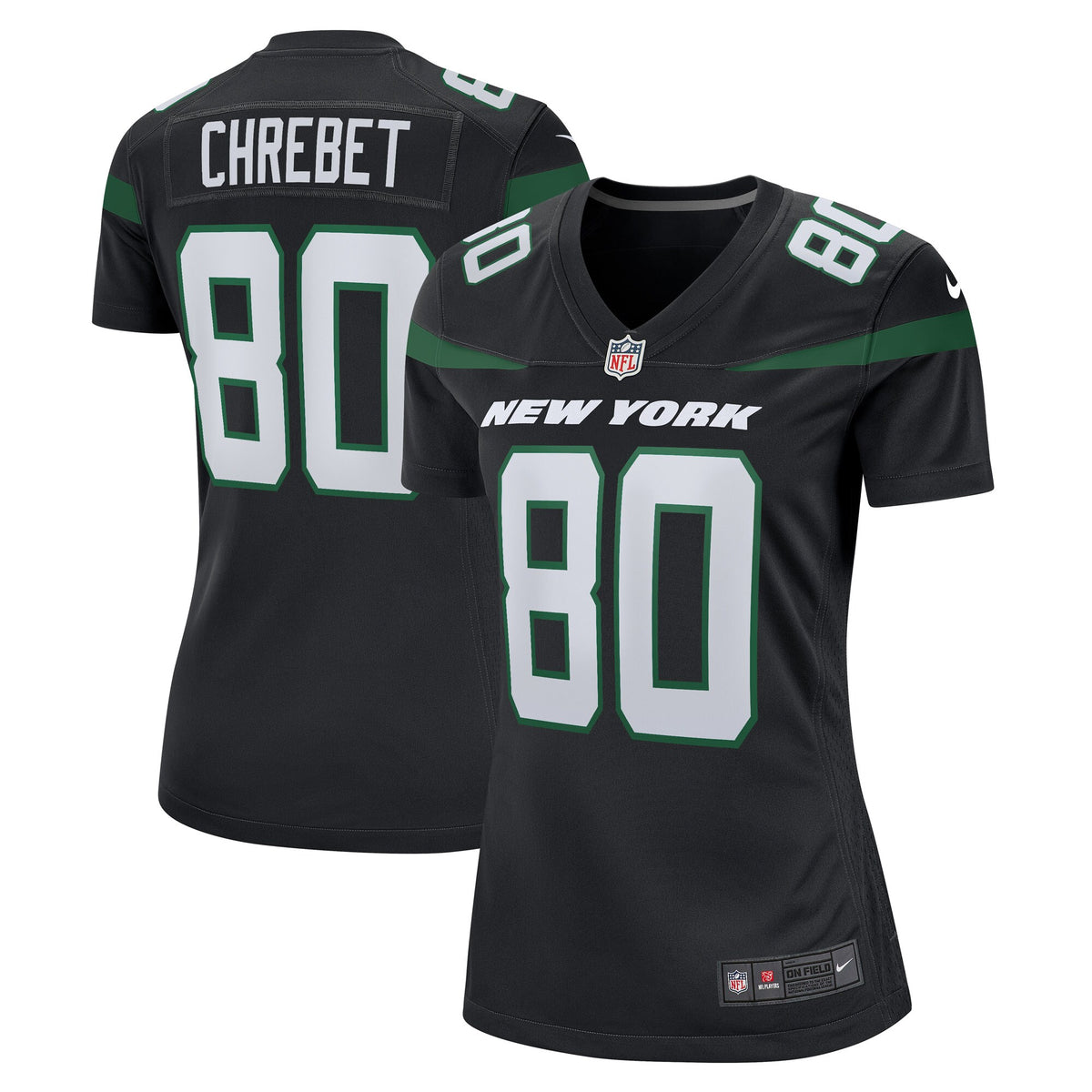 Wayne Chrebet New York Jets Nike Women s Retired Player Jersey   Black
