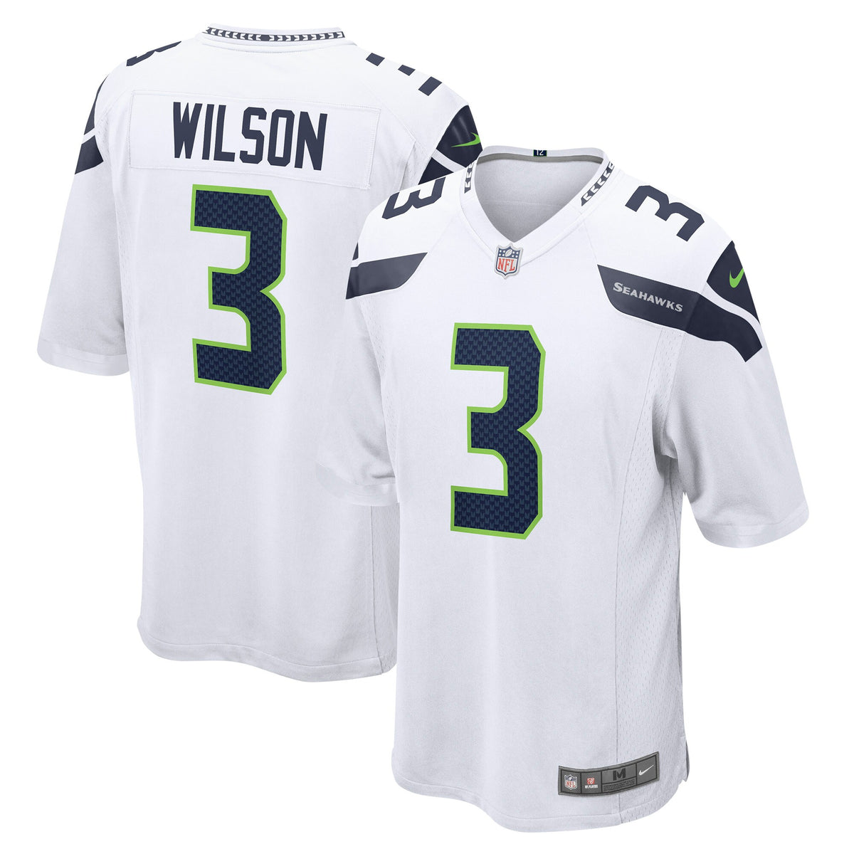 Russell Wilson Seattle Seahawks Nike Away Game Jersey White