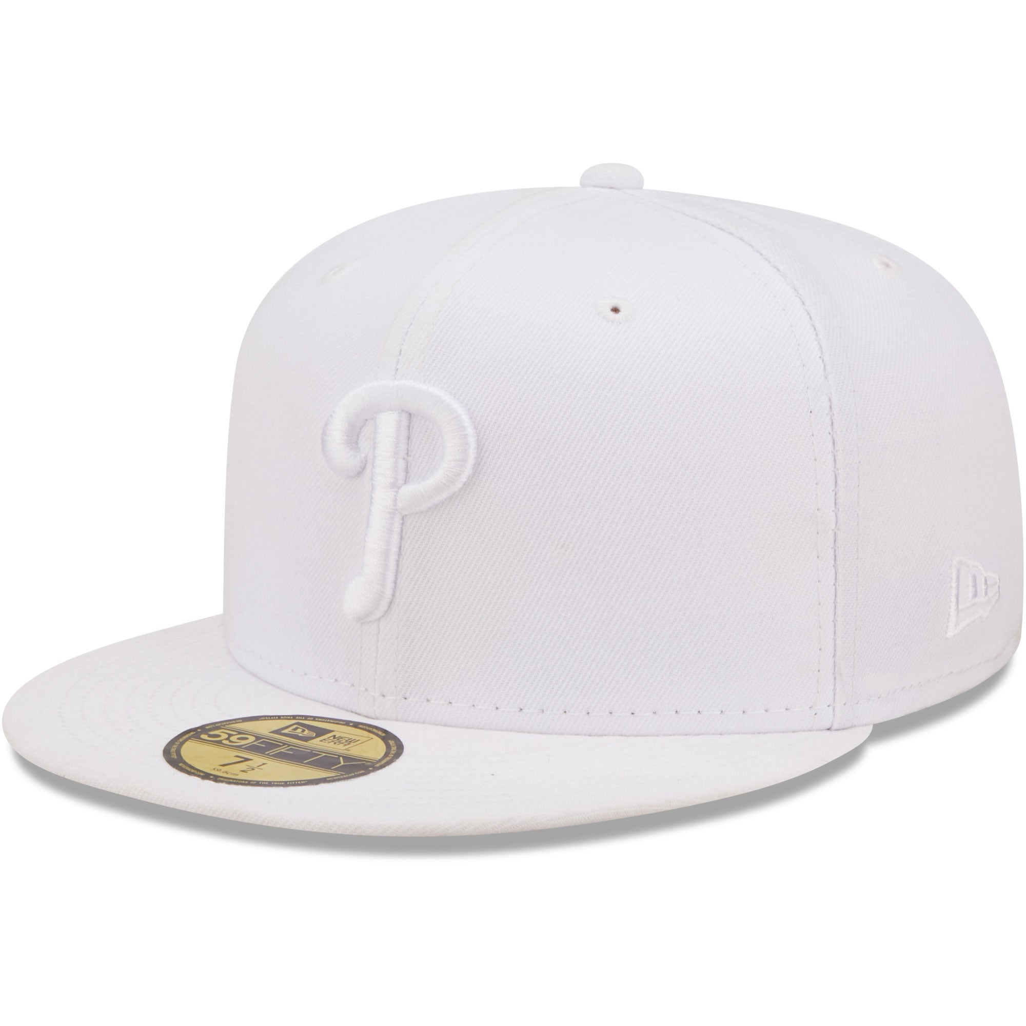 Philadelphia Phillies New Era White on White 59FIFTY Fitted Hat