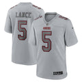 Trey Lance San Francisco 49ers Nike Atmosphere Fashion Game Jersey   Gray