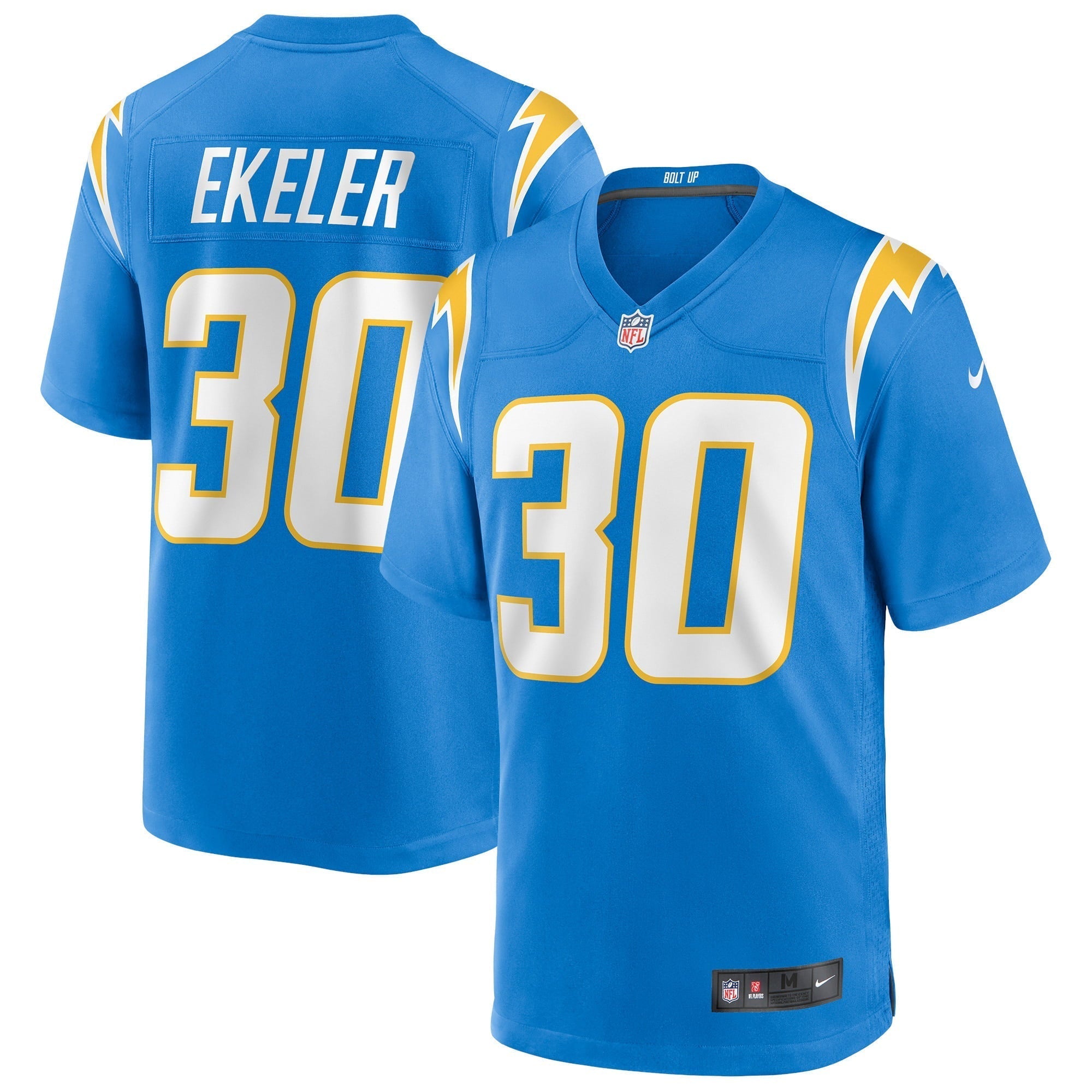 Men s Nike Austin Ekeler Powder Blue Los Angeles Chargers Game Player Jersey