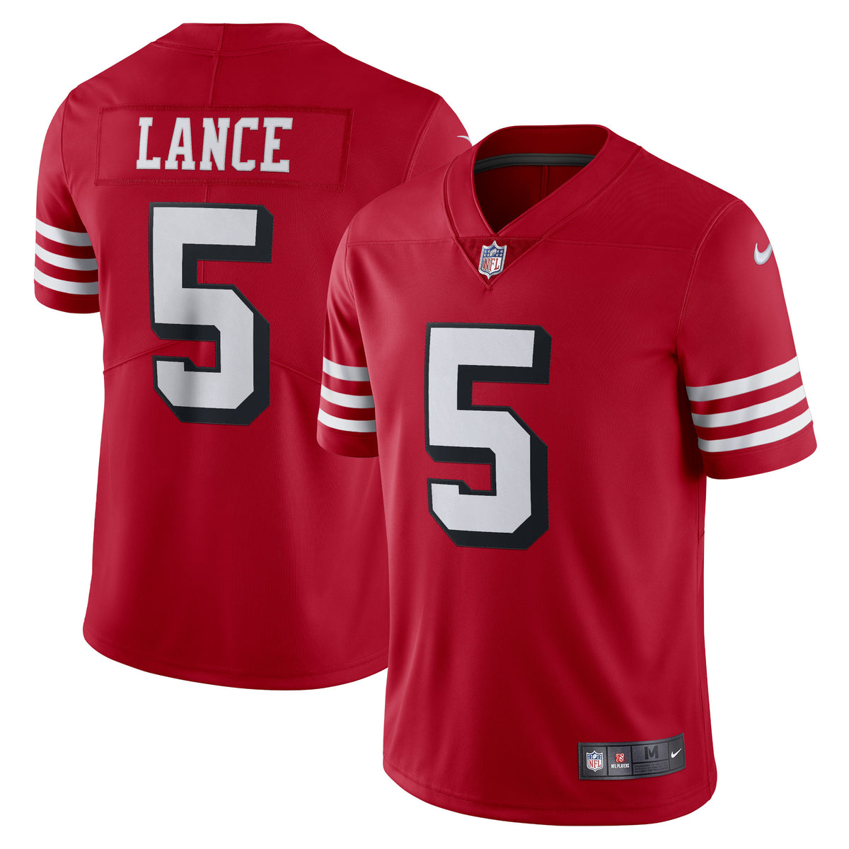 Trey Lance San Francisco 49ers Nike Alternate Vapor Limited Jersey   Scarlet
