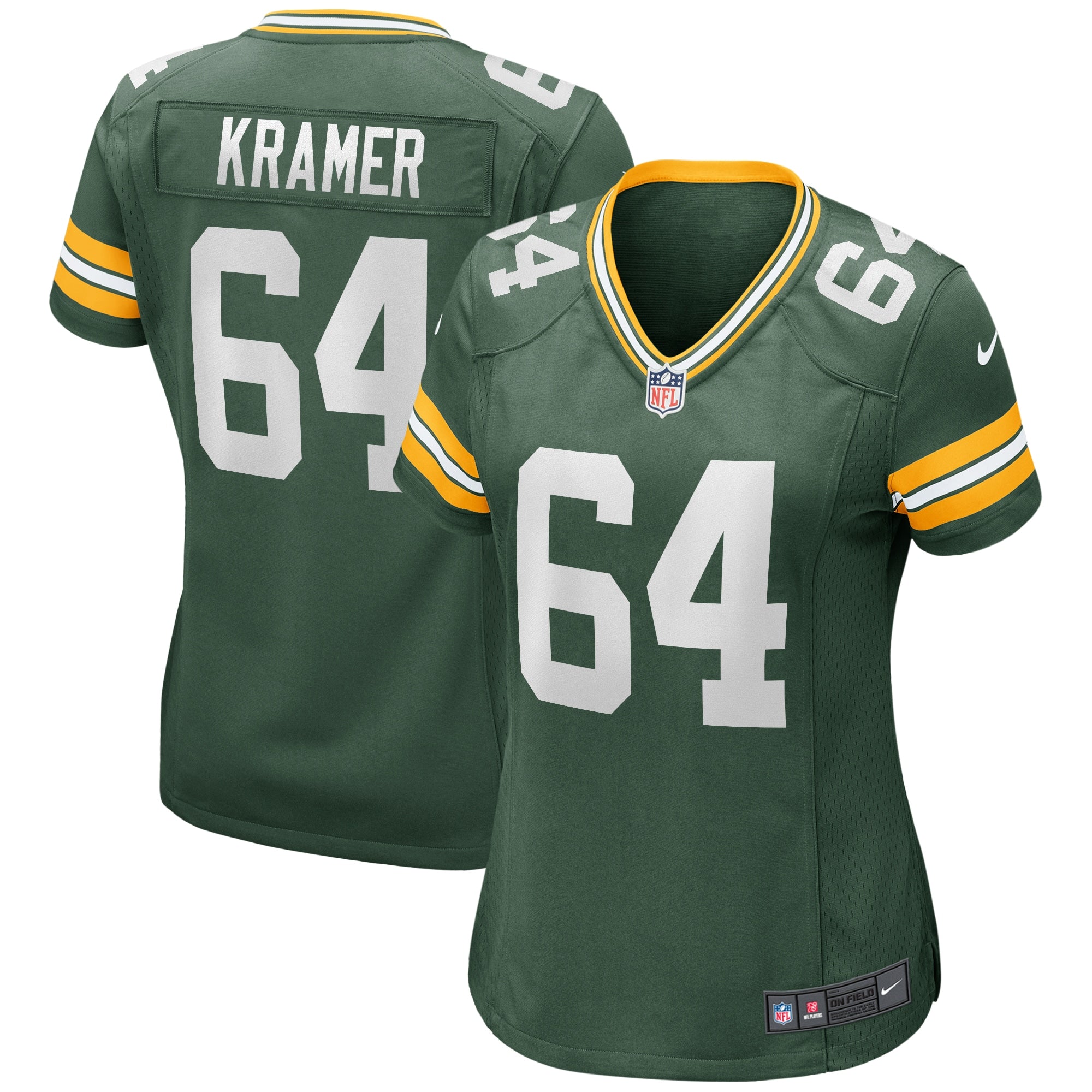 Jerry Kramer Green Bay Packers Nike Women s Game Retired Player Jersey   Green