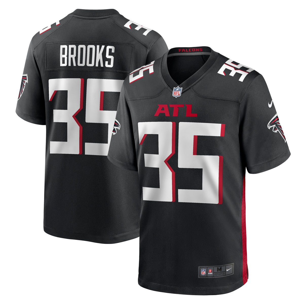 Natrone Brooks Atlanta Falcons Nike Team Game Jersey    Black