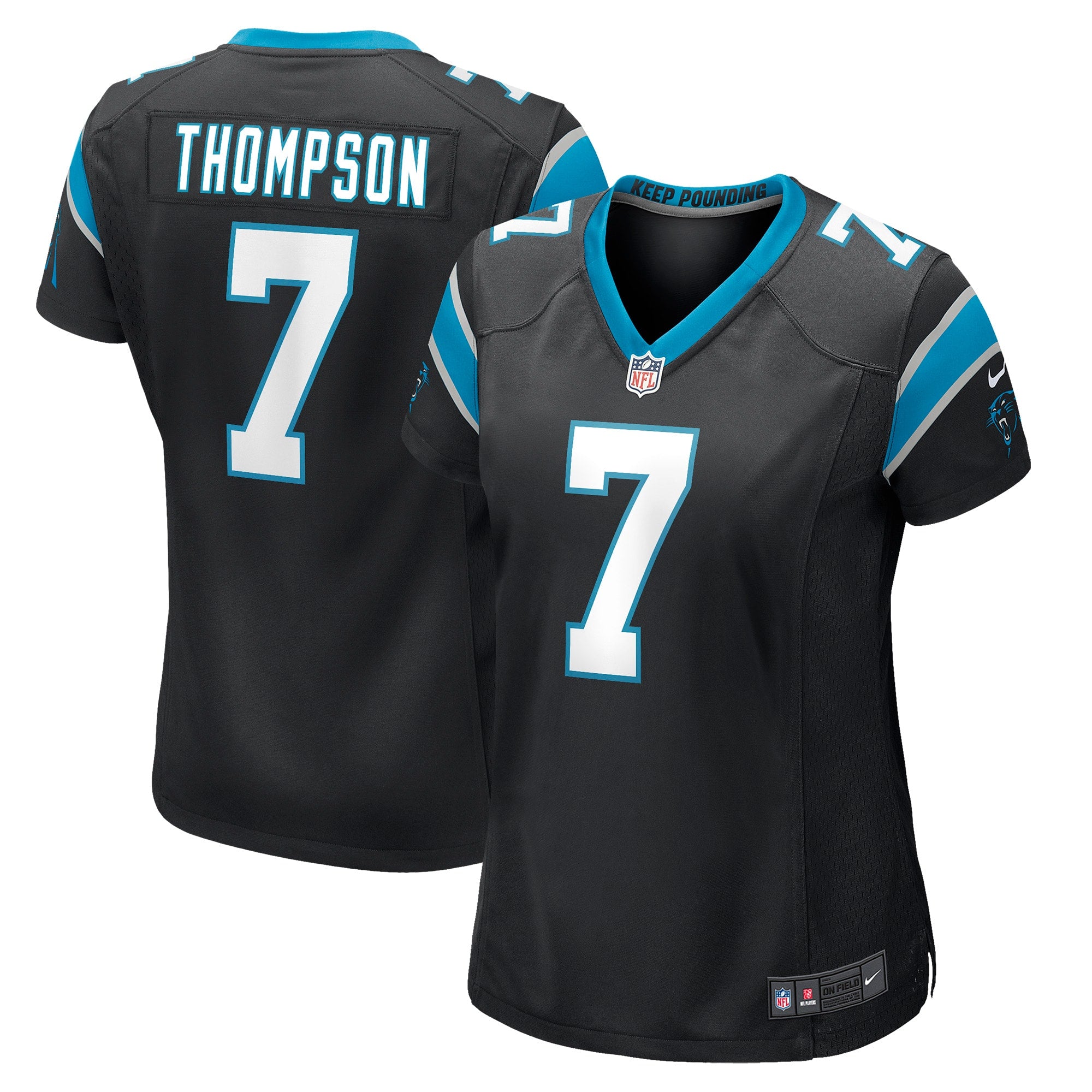 Shaq Thompson Carolina Panthers Nike Women s Player Game Jersey   Black