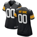 Pittsburgh Steelers Nike Women s Alternate Custom Game Jersey   Black