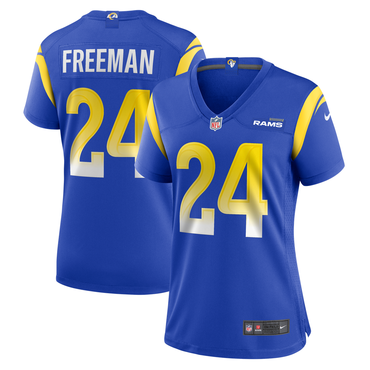 Royce Freeman Los Angeles Rams Nike Women s  Game Jersey   Royal
