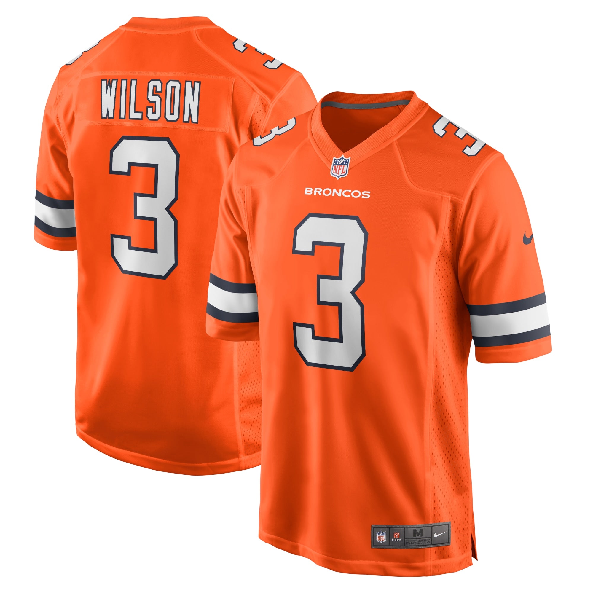 Russell Wilson Denver Broncos Nike Alternate Game Jersey   Orange