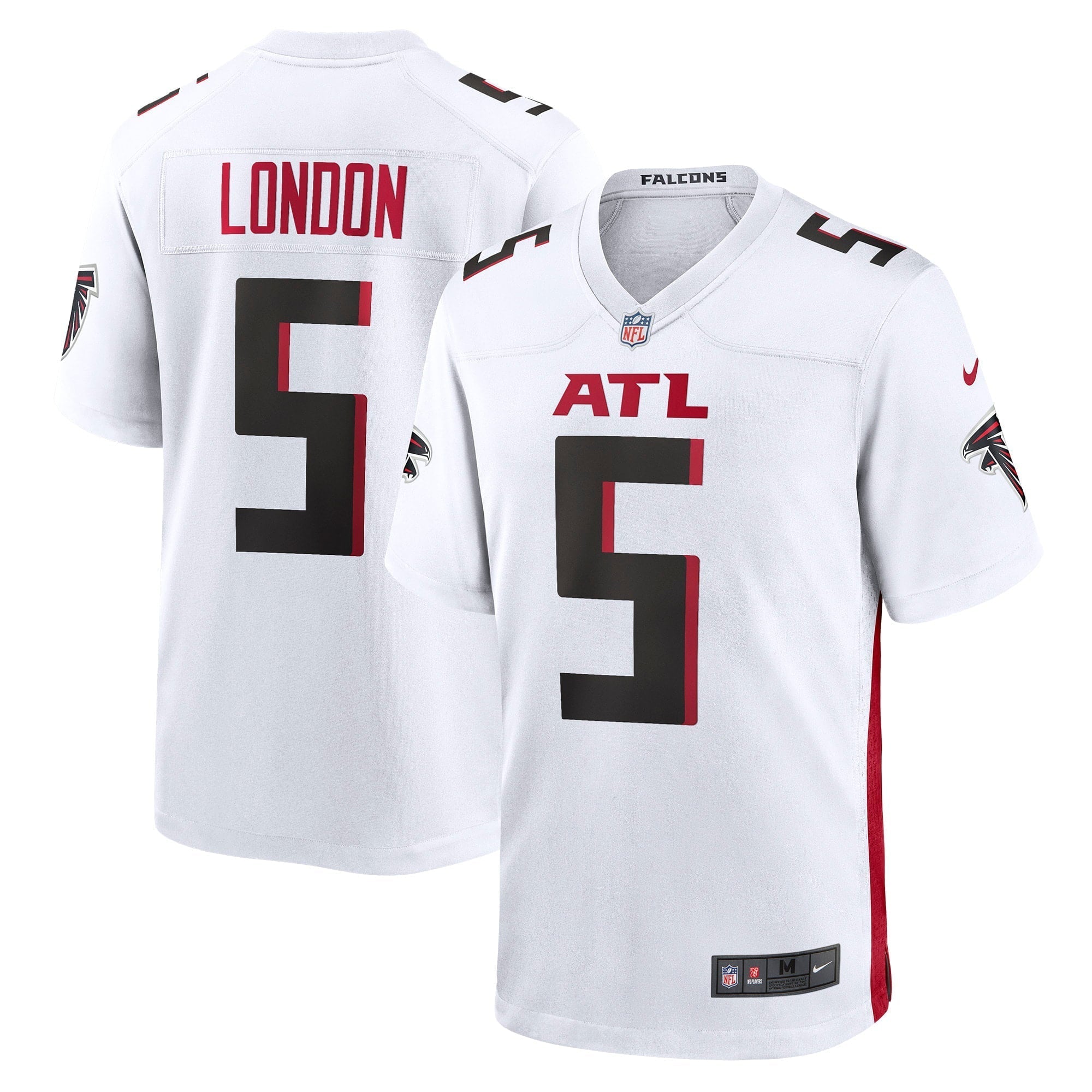 Men s Nike Drake London White Atlanta Falcons Away Game Player Jersey