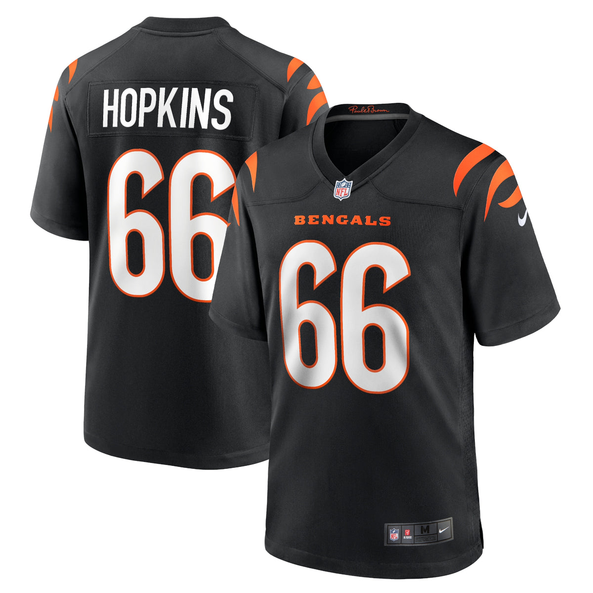 Trey Hopkins Cincinnati Bengals Nike Game Jersey   Black