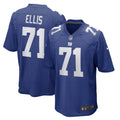 Men s Nike Justin Ellis Royal New York Giants Game Player Jersey