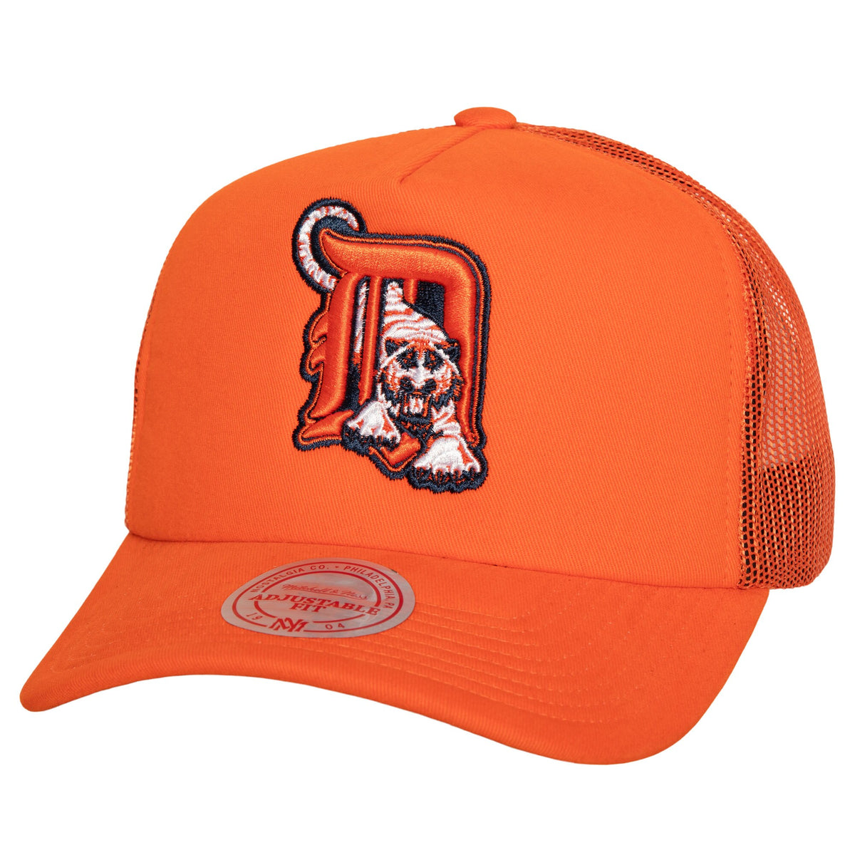 Detroit Tigers Mitchell & Ness Curveball Trucker Snapback Hat - Orange
