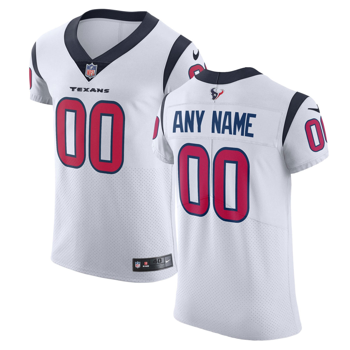 Houston Texans Nike Vapor Untouchable Custom Elite Jersey   White