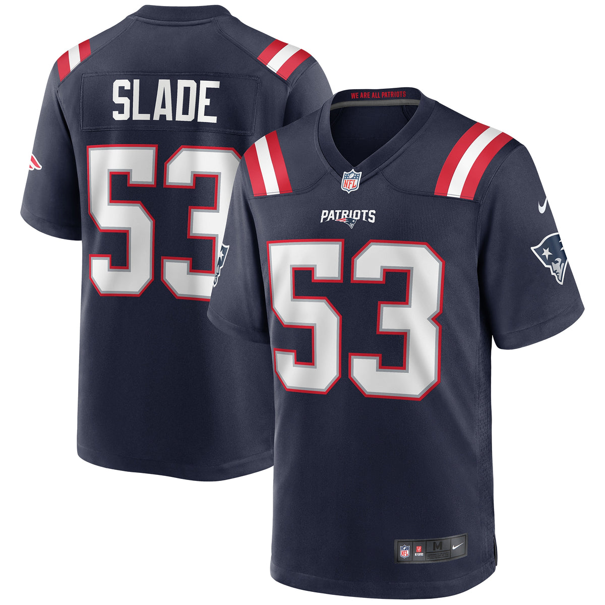 Chris Slade New England Patriots Nike Game Retired Player Jersey   Navy