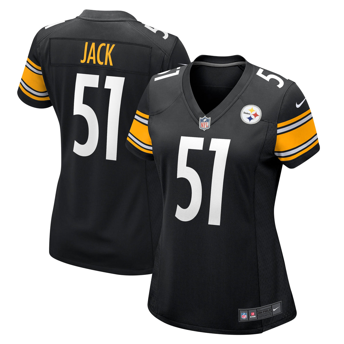 Myles Jack Pittsburgh Steelers Nike Women s Game Player Jersey   Black