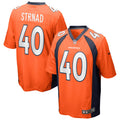 Justin Strnad Denver Broncos Nike Game Jersey   Orange