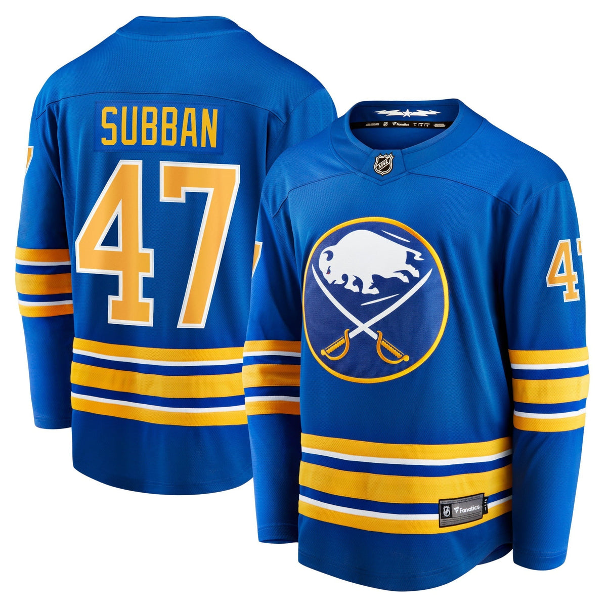 Men's Fanatics Branded Malcolm Subban Royal Buffalo Sabres Home Breakaway Player Jersey